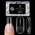 Modelones Medium Square Nail Tips 510pcs Half Matte Frosted Fake Nails