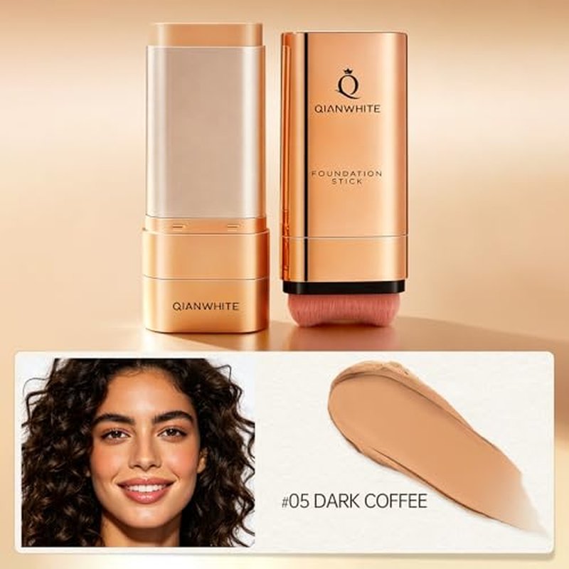 Korean Foundation Stick for Mature Skin - Hydrating, Buildable Coverage