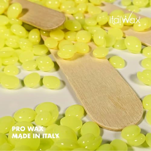 Italwax Top Line Argan Hard Wax Beads 1.65 lb (750 g) ? Fast-Setting Transparent Jelly Wax Enriched with Argan Oil, Floral Scent, Strong Grip for Face & Underarms, Professional Use ? Made in Italy