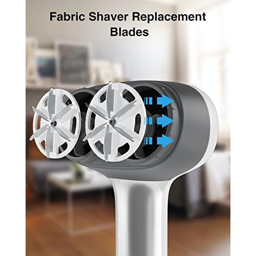 VASSON (6 Pack) Fabric Shaver Replacement Blades Compatible with VASSON Dual-Head Sweater Shavers