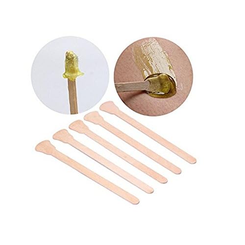 100 PCS Wax Sticks Large All Natural Wax Applicator Sticks Eyebrow Nose Hair Removal Ice Cream and Mask Sticks Applicator