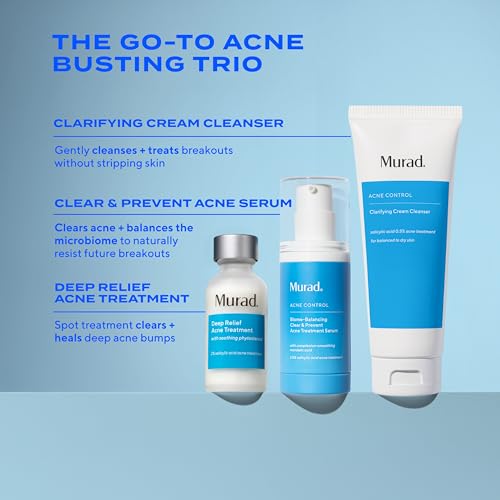 Murad Clarifying Cream Cleanser ? Gentle Salicylic Acid Face Wash for Acne-Prone and Sensitive Skin, Treats and Prevents Breakouts and Calms Irritation with Extra Hydration