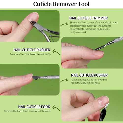 FANDAMEI Nail File Kit, Nail File, 15 PCS Emery Boards For Nails, Fingernail Files, Nail Files For Natural Nails, Nail Filer, Cuticle Trimmer, Cuticle Pusher, Manicure Tools, Nail Care Kit, Nail Tools