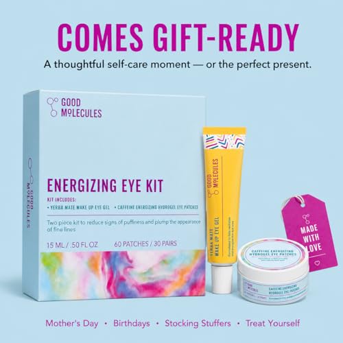 Good Molecules Energizing Eye Set - Caffeine & Yerba Mate