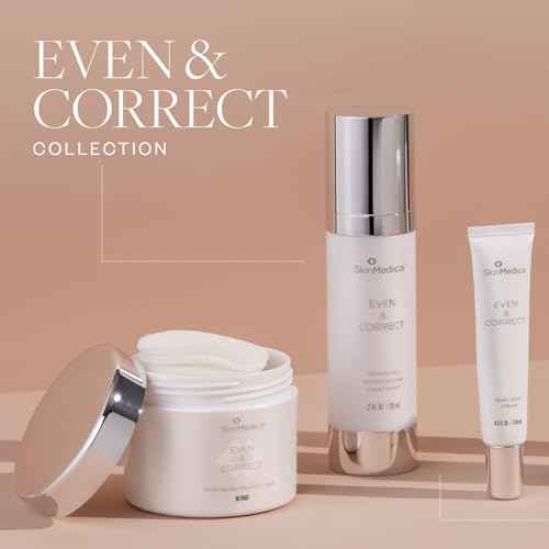 SkinMedica Even & Correct Brightening Treatment Pads For Face Exfoliating, 10% Glycolic Acid Pads That Are Retinol-Free, Alcohol-Free and Hydroquinone-Free, 60 Ct