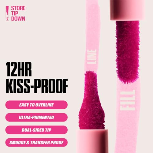 Lip Contour Stain Liner - 12H Wear, Matte Finish, No-Bleed