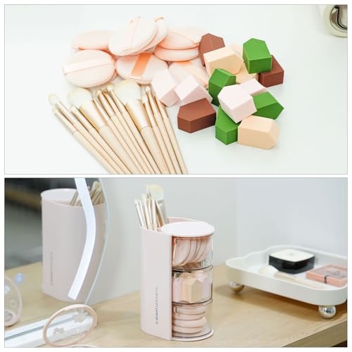 Pink 3-Layer Hair Accessories Organizer for Girls - Sturdy Plastic Storage Box