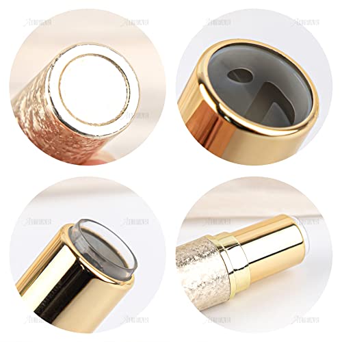 Empty Lipstick Tubes Bullet Shape DIY 8 Pack Gold