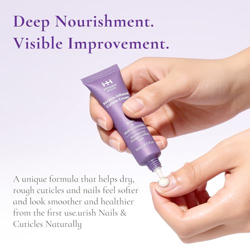 Nail & Cuticle Cream with Keratin & Biotin - Non-Greasy, 0.5 Fl Oz