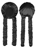 Heatless Curl Satin Bonnet for Sleeping with Long Curling Ribbons