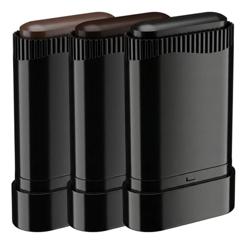 Hair Color Stick with Built-in Comb - Temporary Gray Root Touch-Up Pen, 3-Pack