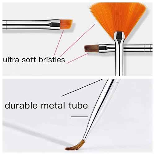 Nail Art Brushes Set, 20pcs Nail Design Painting Brushes, Professional Nail Art Design Brushes, Nail Fine Liner Brushes, Pink