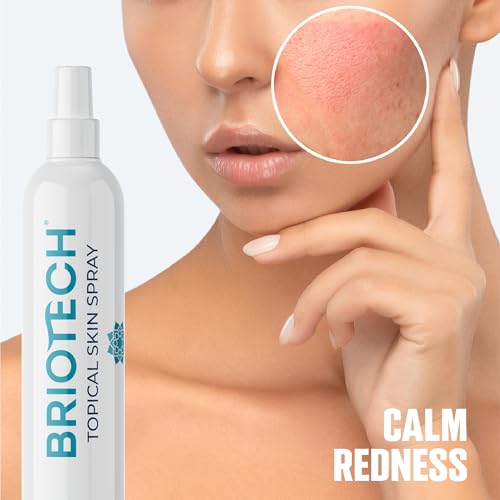 BRIOTECH Pure Hypochlorous Acid Spray, Multi Purpose Topical Body & Facial Mist, Eyelid Cleanser, Support Against Irritation & Redness Relief, Dry Skin & Scalp Treatment, Packaging May Vary, 8 fl oz