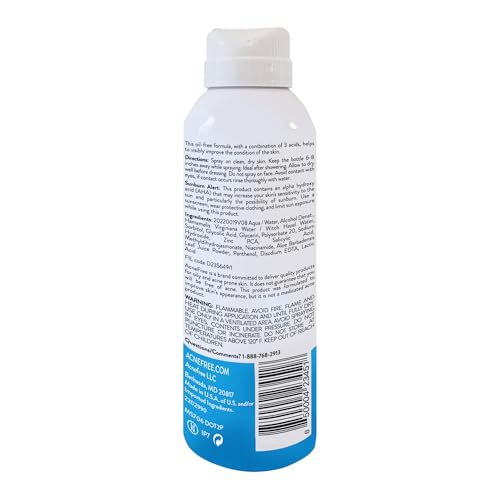 AcneFree Salicylic Acid Body Spray 5oz - Acne Clarifying