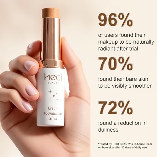 HECI BEAUTY Tinted Foundation Stick Medium 03 Hydrating Balm to Cream Makeup