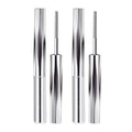 Biewals Iron Wand Waterproof Mascara Set - Volumizing, Lengthening & Curling, Reusable Metal Brush, Smudge-Proof, 2-Pack