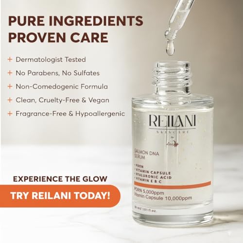 PDRN Salmon DNA Serum ? Anti-Aging Face Serum with Hyaluronic Acid, Tripeptide & Vitamins (10,000ppm) ? Hydrating Facial Serum for Blemishes, Collagen Boost & Fine Lines ? Korean Skincare ? 1 Fl Oz