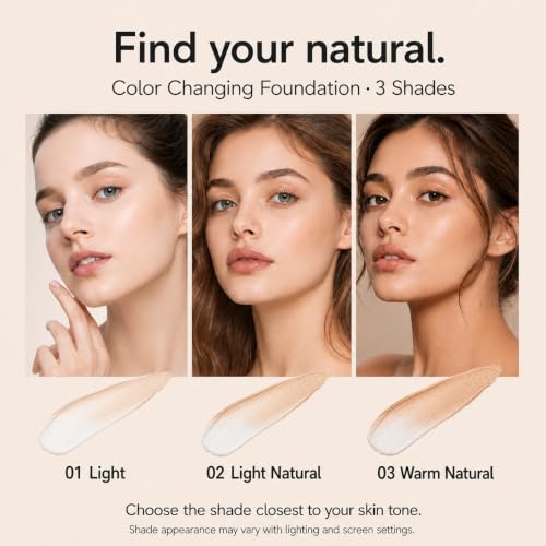 Aurovida 2-in-1 Color Changing Foundation Stick with Brush - Light Natural