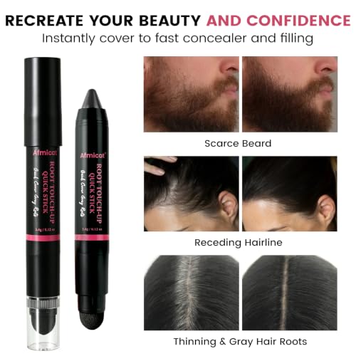 Root Touch Up Stick for Gray Hair & Thinning Hair, Black
