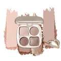 Mini Neutral Nude Cool-Toned Eyeshadow Makeup Palette with Mirror ? Matte & Shimmer High Pigment Blendable Long-Lasting Mini Smokey Eye & Contour Makeup Palette, Perfect for Blue, Green & Brown Eyes