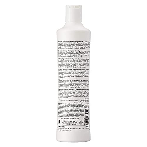 Fanola Restructuring Hair Shampoo for Women & Men - Moisturizing Shampoo for Dry Hair Enriched with Milk Protein - Repairing, Nourishing, Anti-Frizz Formula for Dry & Brittle Strands (11.83 Fl oz)