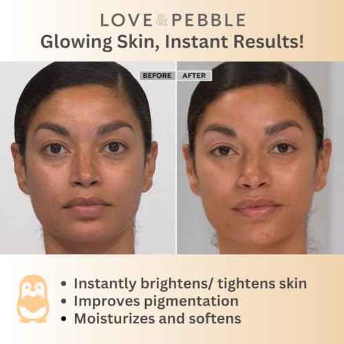 Love & Pebble Beauty Pops - Ice Roller Massage & Skin Care Ice Mask for Face Set with Turmeric & Aloe | Cryo Dermal Benefits of Ice Face Roller and Gua Sha, As Seen on Shark Tank and Tik Tok