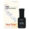 Heyhae Essentials Bundle - Semi Cured Gel Nail Strips (Hey, Rise and Shine) + Top Gel [2 Pack]