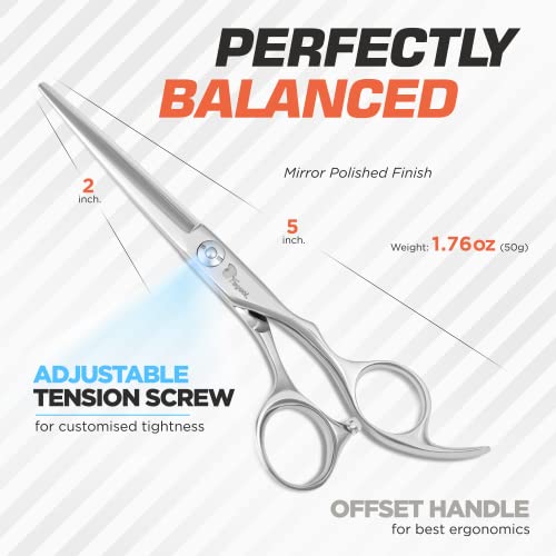 Professional Hair Scissors 5 Inch - 440C Steel Barber Shears