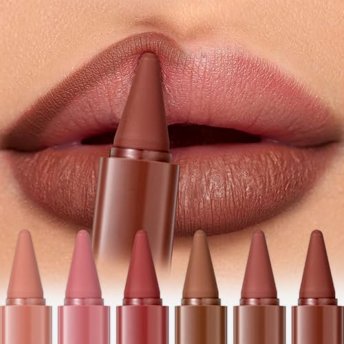 6-Piece Ombre Lipstick & Lip Liner Set - Waterproof Matte