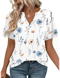 Zeagoo Women's Short Sleeve V-Neck Tee Shirt