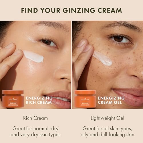 Origins GinZing Energizing Gel Cream | Face Moisturizer for Radiance and Glow | With Vitamin C, Niacinamide, Ginseng, and Caffeine