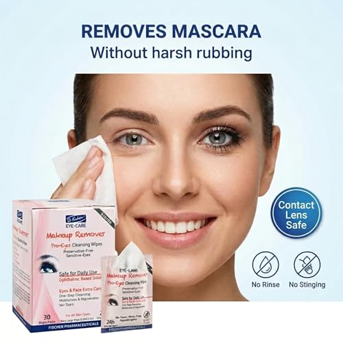 Dr. Fischer Eye Makeup Remover Wipes – Preservative-Free