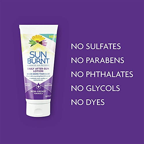 SunBurnt After-Sun Lotion, 6 oz - Cooling & Hydrating Relief