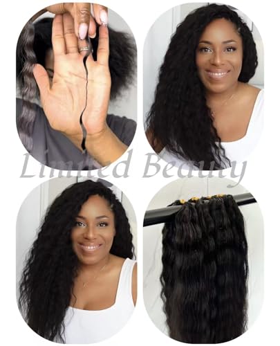 Feather Crochet Hair Extensions 18" 100% Human Hair