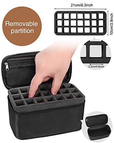 Lipstick Organizer Bag with 21 Compartments - Travel Makeup Case