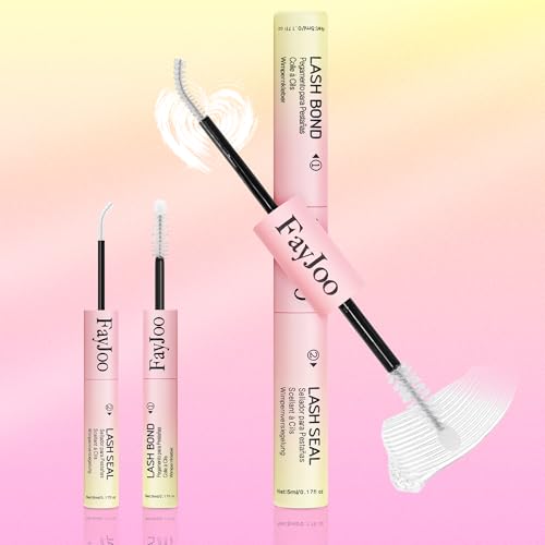 FayJoo 2-in-1 Lash Glue & Seal for DIY Cluster Lashes - Clear