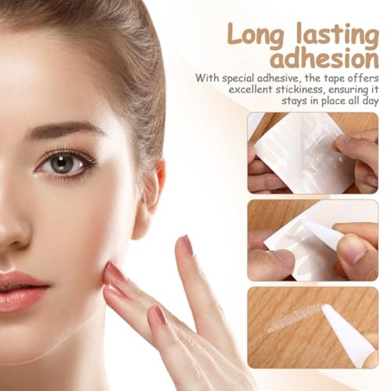 FOMIYES 240Pcs Lace Double Eyelid Tape for Hooded Eyes
