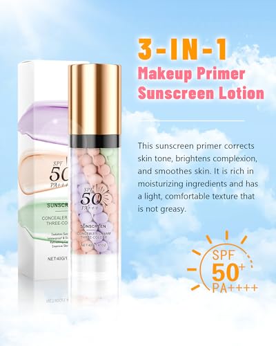 3-in-1 Color Correcting Primer SPF 50 with Moisturizing Oil Control
