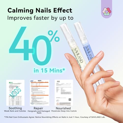 Saviland Cuticle Oil Pen with Aloe & Vitamin E – 6 Pcs