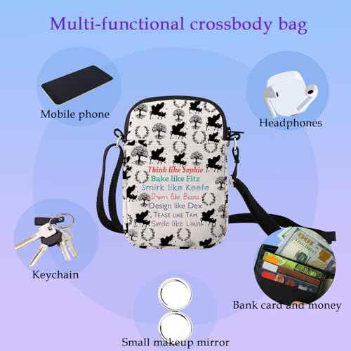 XYANFA KOTLC Gifts Makeup Bag Keeper Fans Gift Bookish Gift Team Foster Keefe Merch Reader Cosmetic Bag