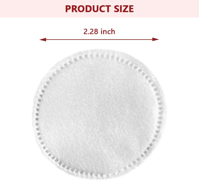 300 Count Hypoallergenic Cotton Rounds - Lint-Free Makeup Remover Pads