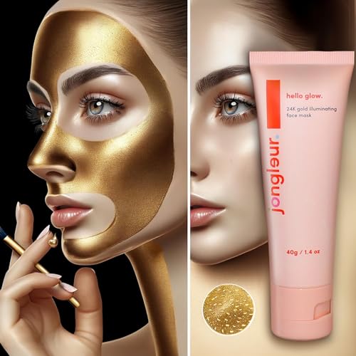 24k Nano Gold Anti Aging Peel Off Face Mask - Premium Skincare Set for Blackhead Removal and Deep Cleansing - Peel Off Face Mask Skincare by Jongleur