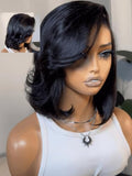 UNICE 12" Short Bob Wig Human Hair Glueless 4X4 Lace