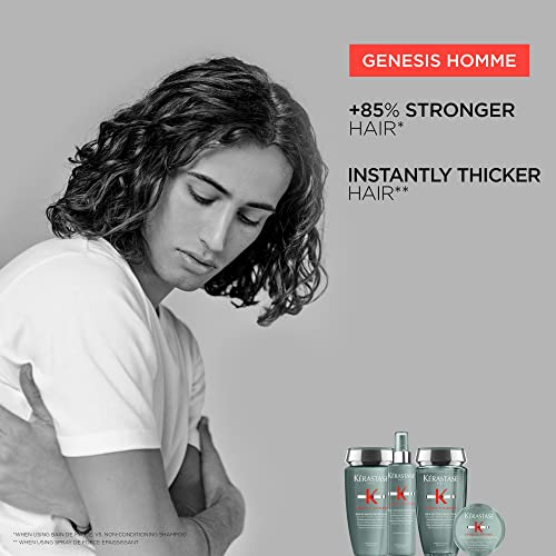 Kerastase Genesis Homme Spray De Force Thickening Hair Spray For Men - Strengthening & Volumizing, For Weakened Hair, 5.1 Fl Oz