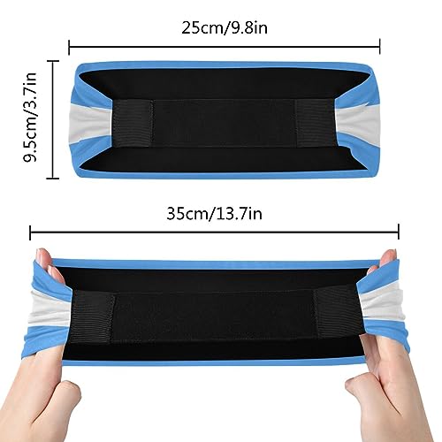 Women's Yoga Headband – Transgender Pride Flag Elastic Hair Wrap