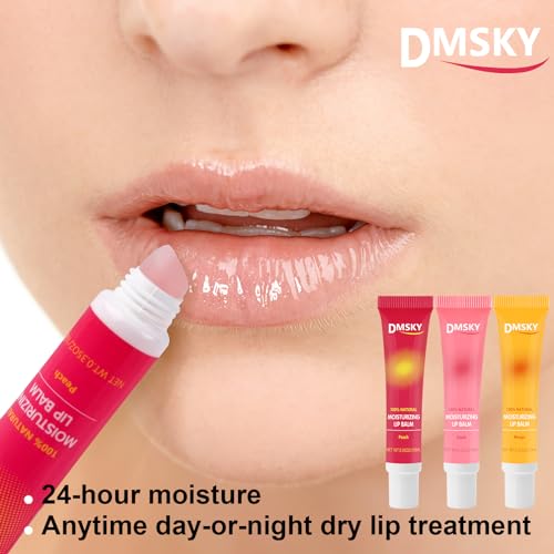 Dmsky Lip Gloss Bulk 12-Pack with Shea Butter - Clear High Shine