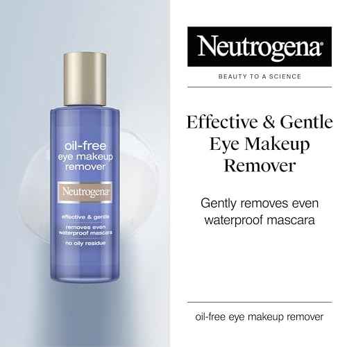 Neutrogena Gentle Oil-Free Eye Makeup Remover & Cleanser for Sensitive Eyes, Non-Greasy Makeup Remover, Waterproof Mascara Remover, Dermatologist & Ophthalmologist Tested, 8 fl. oz