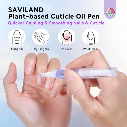 SAVILAND 0.5 Fl Oz Soothing Cuticle Oil Pen with Aloe & Vitamin E – Pack of 1