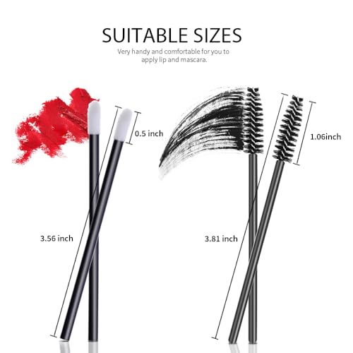 Disposable Mascara & Lip Applicator Wands - 200pc Set