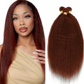 Fridnae 33 Color Kinky Straight Human Hair Bundles - 12-34 Inch